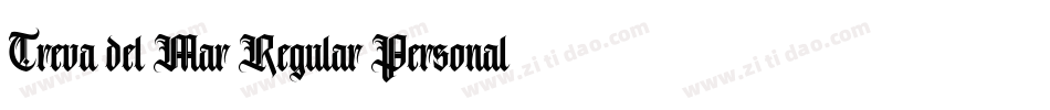 Treva del Mar Regular Personal Use Only字体转换
